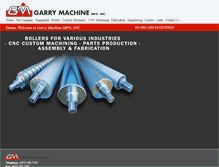 Tablet Screenshot of garrymachine.com